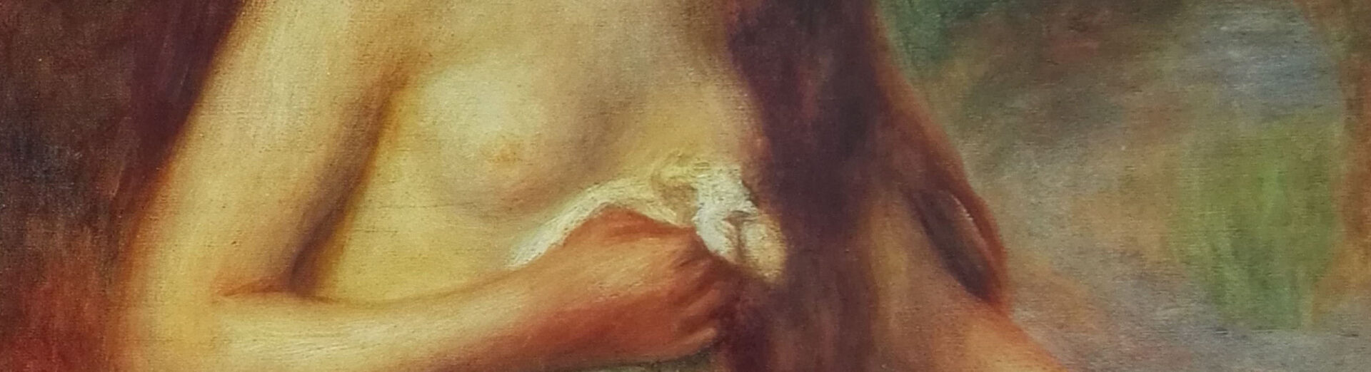 Pasteles: Bañista de cabellos largos, de Auguste Renoir