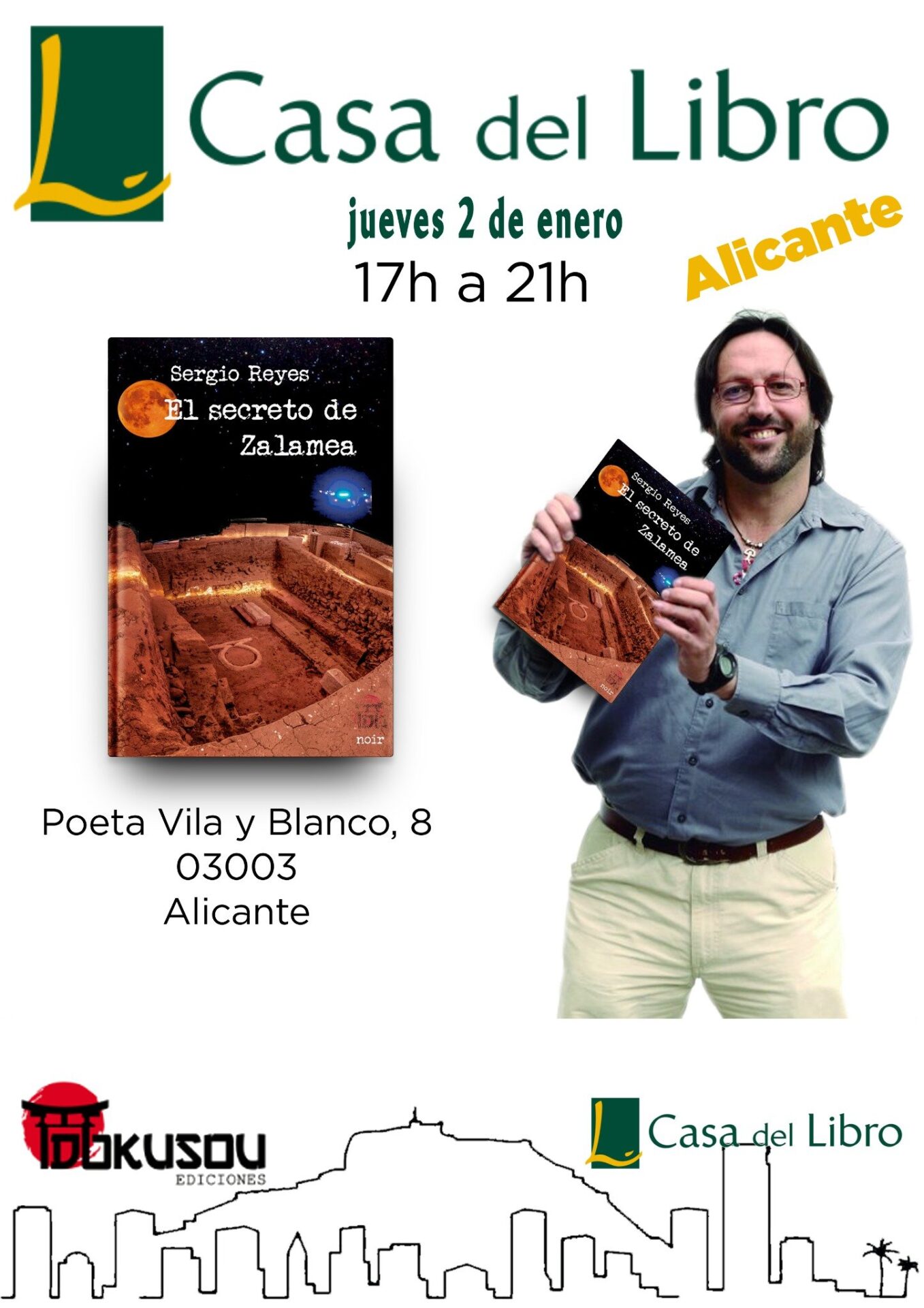 Encuentro con el autor: 2 de enero en Alicante