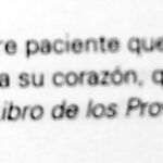 Frase del libro de los proverbios de la Biblia