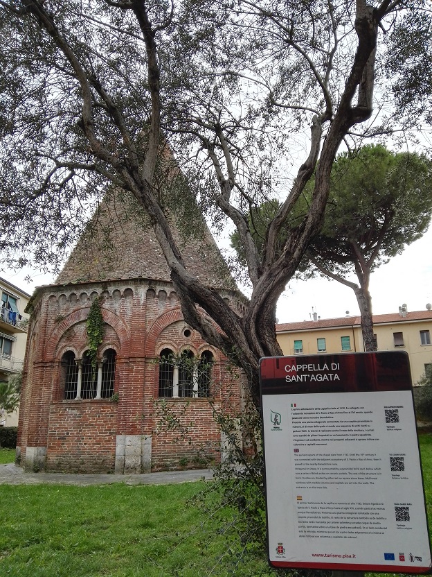 Capilla o capella di Sant'Agata en Pisa. Foto tomada por Sergio Reyes