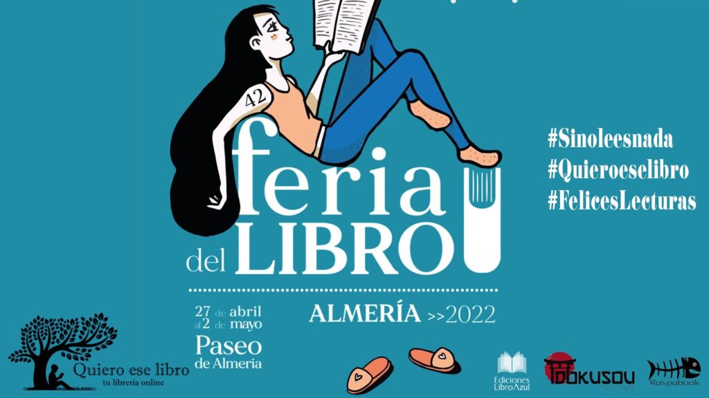 Cartel promocional de la participación de Ediciones Dokusou en la Feria del libro de Alcantarilla 2022 en la que Sergio Reyes también estará