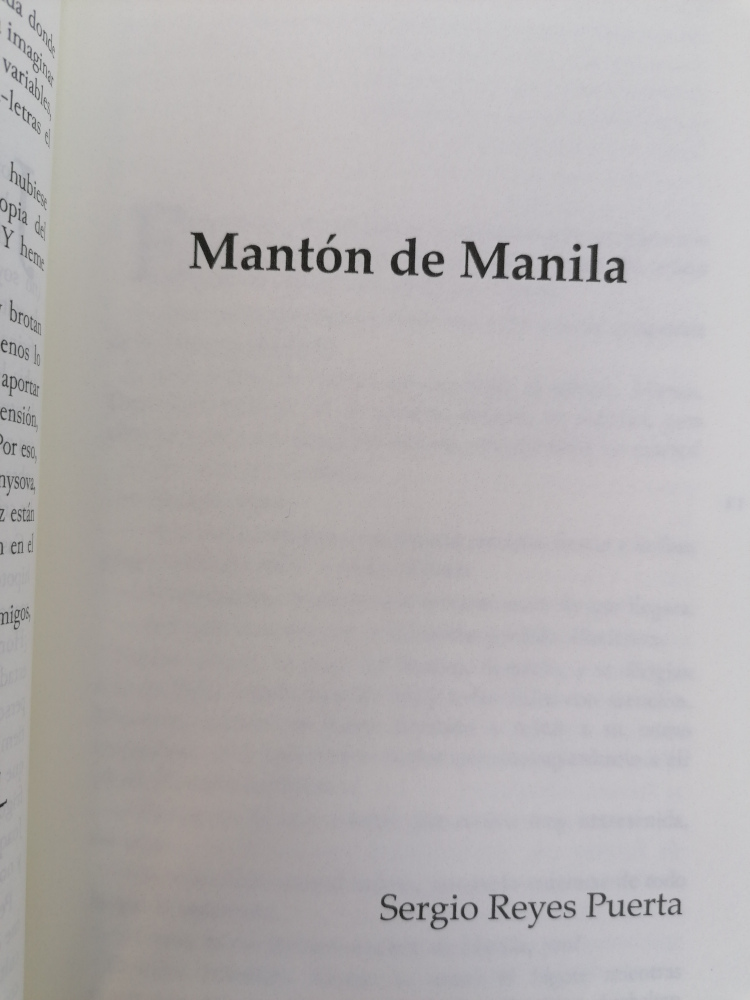 Portada del relato Mantón de Manila