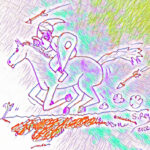 El veleta huyendo en un caballo prestado para salvar su vida (Desastre de Zagabula, primavera de 1158)