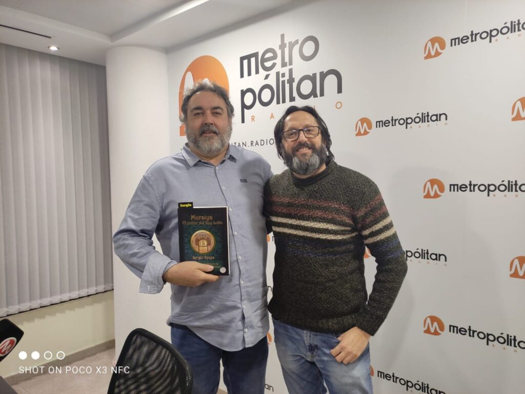 Entrevista El pintor del Rey Lobo a Sergio Reyes por Juan Carlos García en Metropolitan Radio, programa ¡Murcia, qué gran tesoro!