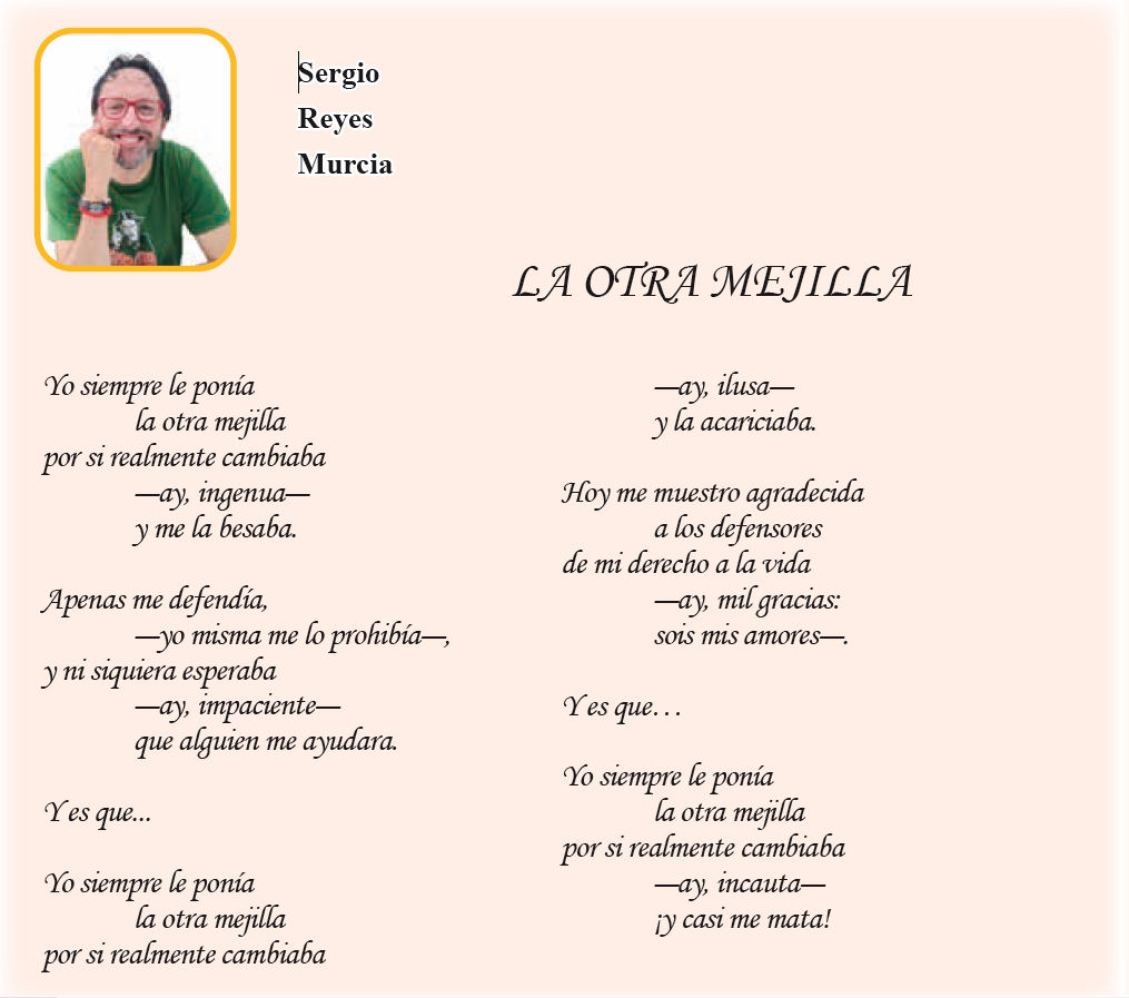 El poema La otra mejilla en PDF